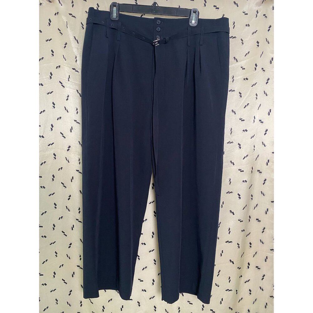Share ROUCHA navy pleated tapered pants - size CC